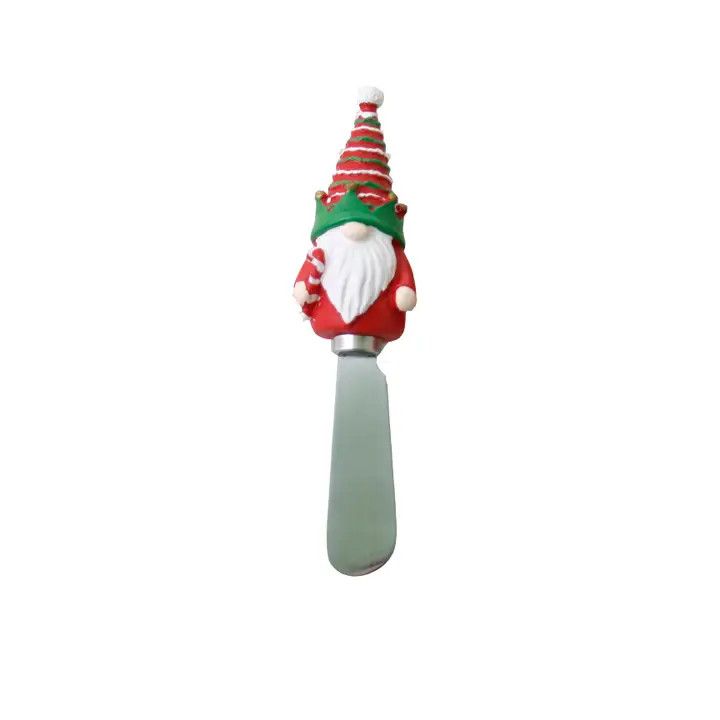 Cheese &amp; Butter Spreader Knife - Santa Gnome