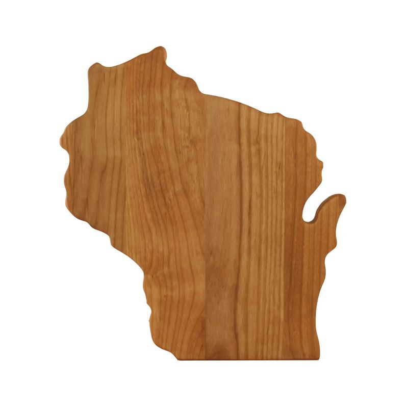 Wisconsin Shaped Serving Board w/ Spreader Knife