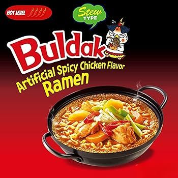 Korean Buldak Noodles StewType Ramen - Hot Chicken Flavor