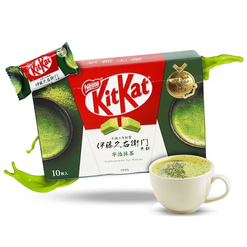 KITKAT Chocolate Wafer Bars Uji Matcha by Itohkyuemon 4.09 oz