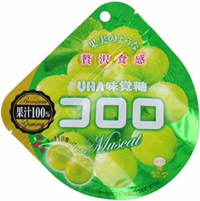Mikakuto Cororo Fruit Juice Gummy Candy Shine Muscat Green Grape Flavor1.69 oz