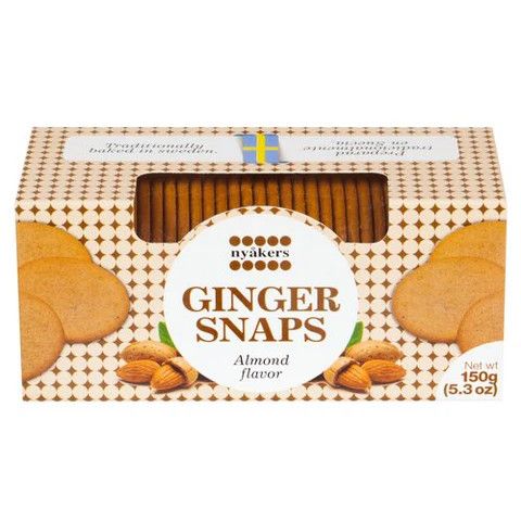Nyakers Almond Gingersnaps 5.3oz Boxes