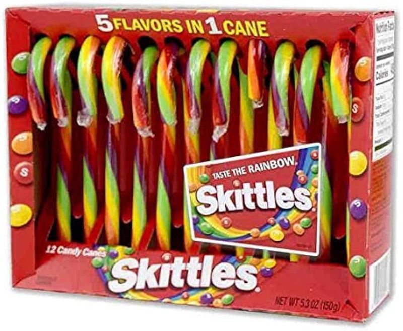 12 Pc Skittles Candy Cane Cradle