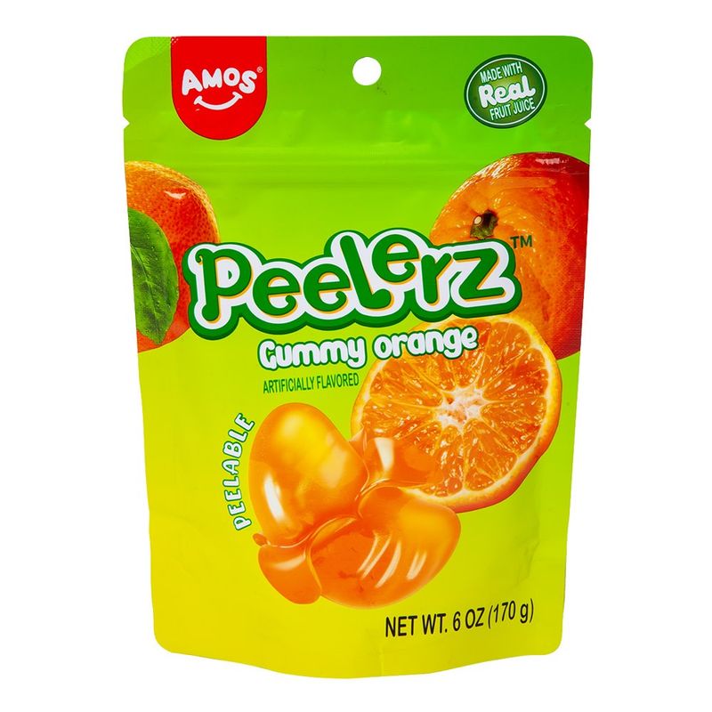Amos Gummy Peelerz Orange 6oz