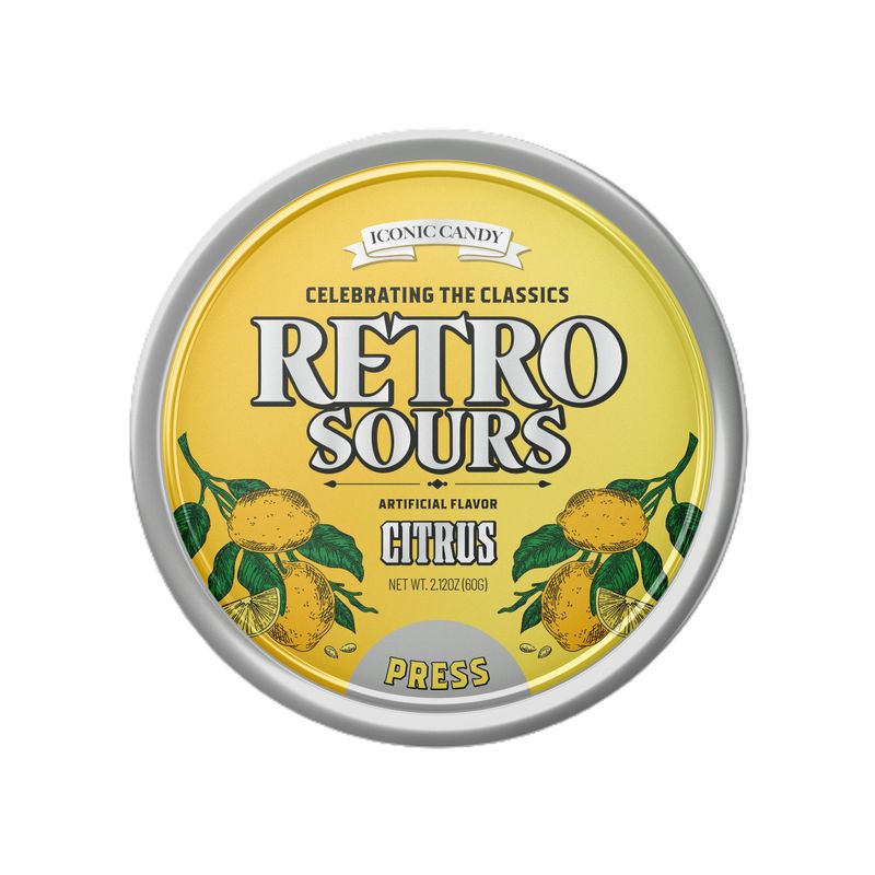 Retro Sours Citrus, 16.9oz Tin