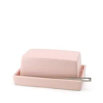 BEE HOUSE Butter Dish with s.s.butter knife - Pink