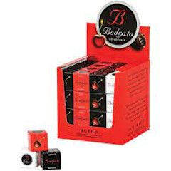 BODRATO MILK CHOCOLATE-COVERED GRAPPA-DIPPED CHERRIES, WHITE BOX