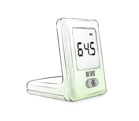 RH SPOT - The Temperature &amp; Humidity Everywhere Thermometer, White