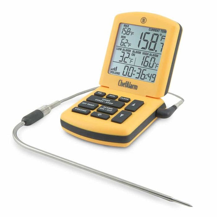 ChefAlarm w/ Pro-Series High Temp Cooking Probe and Case, Yellow