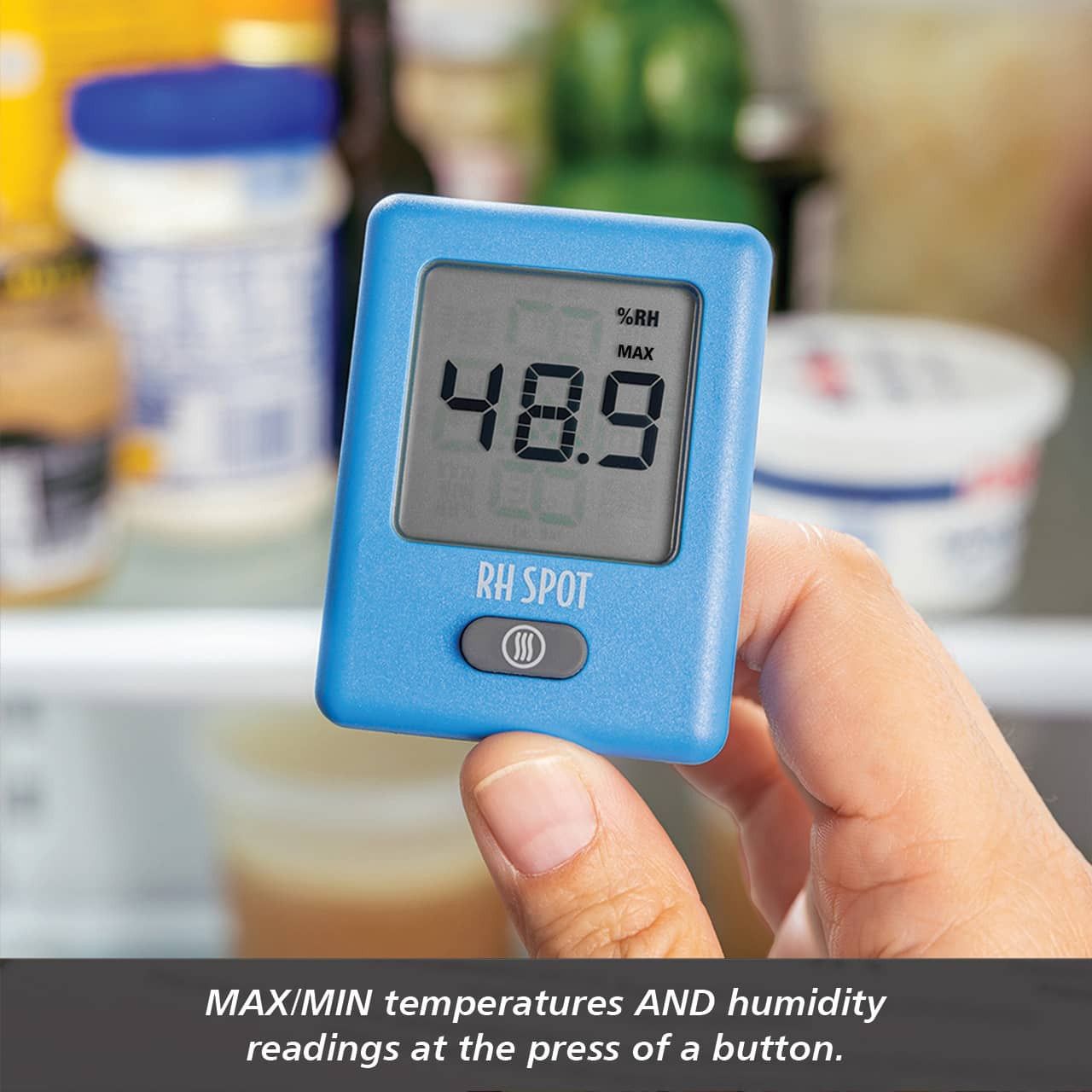 RH SPOT - The Temperature &amp; Humidity Everywhere Thermometer, Charcoal