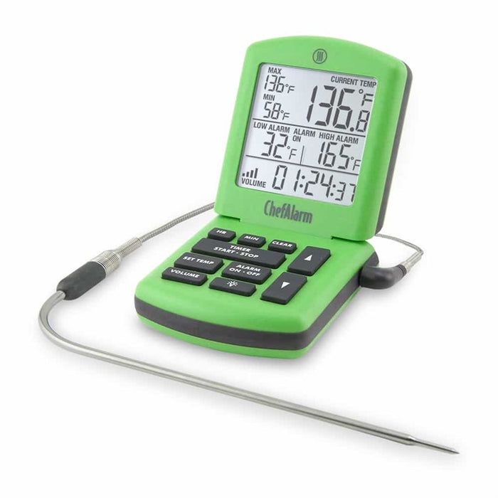 ChefAlarm w/ Pro-Series High Temp Cooking Probe and Case, Green
