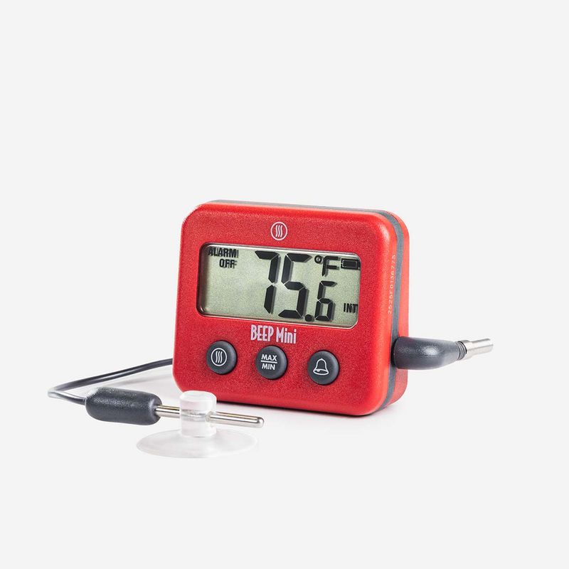 BEEP Mini - Dual-Zone Thermometer for Refrigerators &amp; Freezers, Charcoal