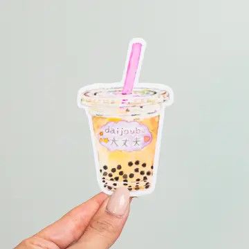 Boba Bubble Tea Sticker