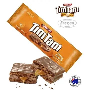Tim Tam Australian Chewy Caramel Cookie Biscuits 6.17 oz