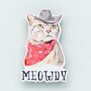 Meowdy Cat Magnet