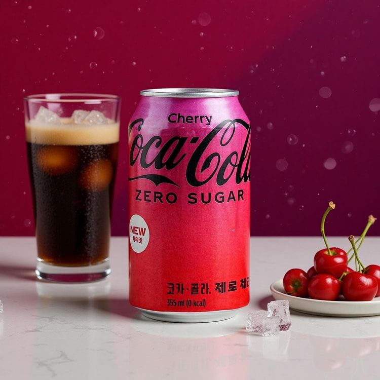 Cola Zero 0 Sugar 0 Calories Cherry Flavor 12 fl oz