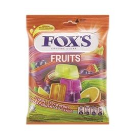 Crystal Sugar Mixed Fruit Candy Square Hard Candy Snack 90g - Fruit 1 Bag
