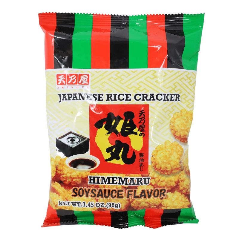 Himemaru Japanese Rice Crackers Soy Sauce Flavor 3.45 oz