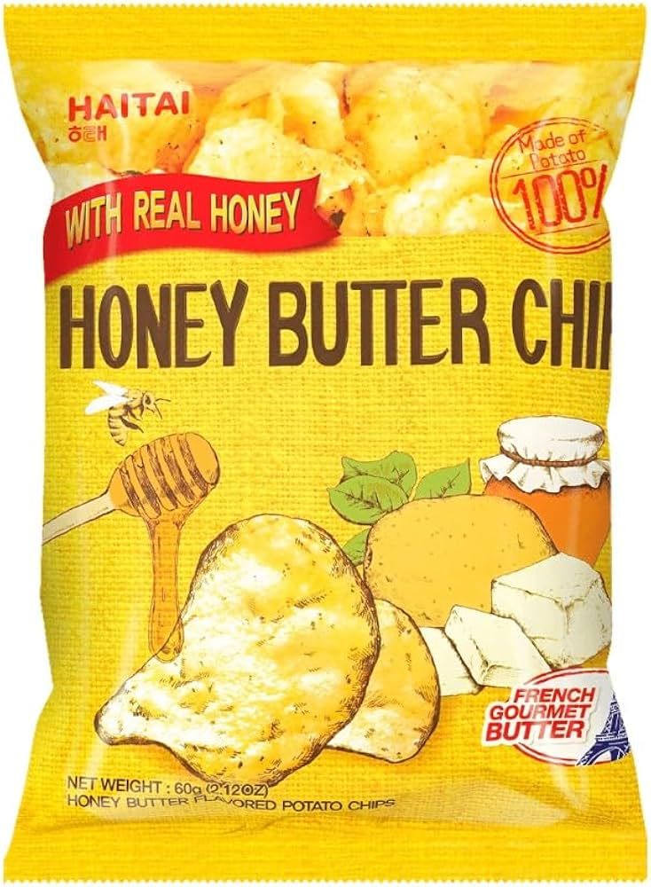 Korean Honey Butter Potato Chips 2.11oz