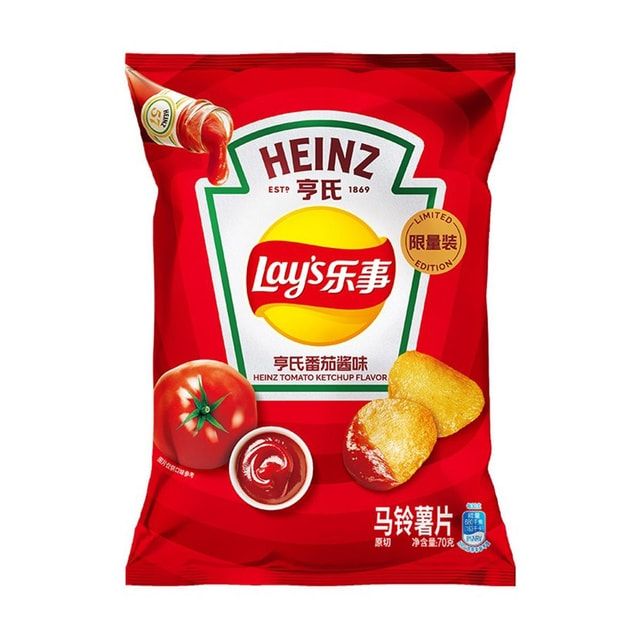Potato Chips ,Heinz Ketchup Flavor, Limited Collaboration, 2.47 oz