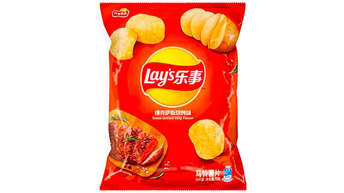 Texas Grilled BBQ Potato Chips, 2.46oz