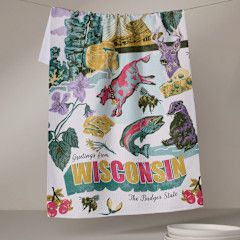 Wisconsin Tea Towel | Geometry