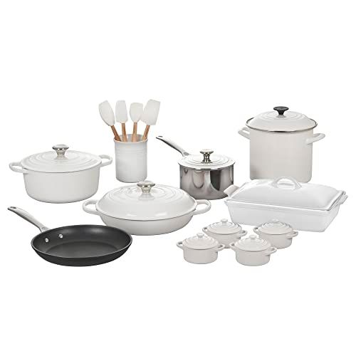 20 Piece Mixed Material Set - White