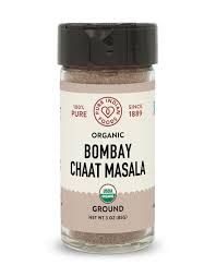 Bombay Chaat Masala Ground, Certified Organic 3 oz Spice Bottle