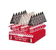 Rice Cereal Treat, White &amp; Dark Chocolate Trees