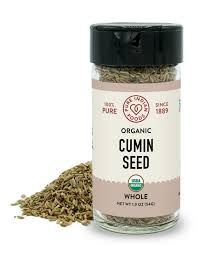 Cumin Seed, Certified Organic 2.25 oz Glass Bottle - Ground