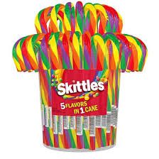 Skittles Candy Cane Jar