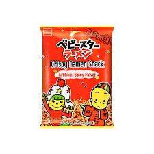 Crunchy Ramen Snack, Red Chili  (Tiny), 2.46 oz.