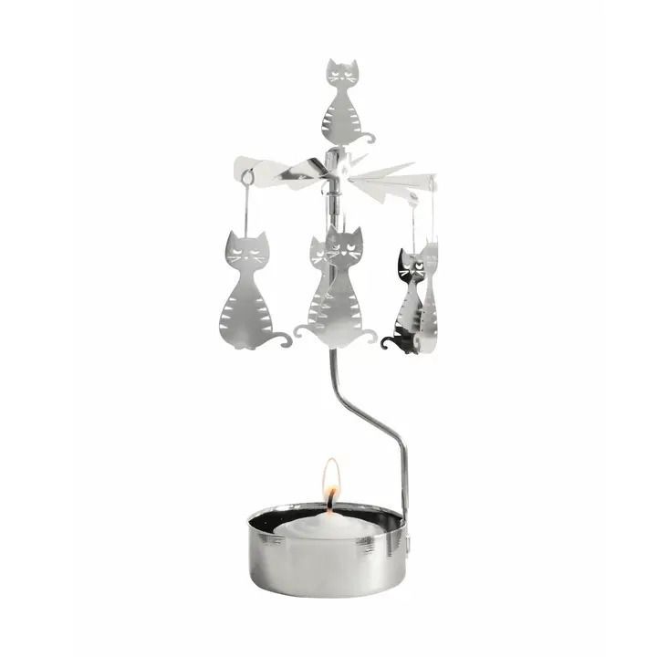 Rotary Candleholder, Dodgy Cat
