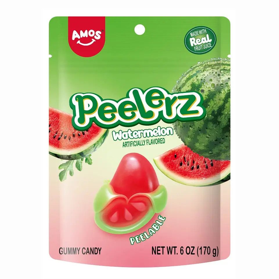 Amos Gummy Peelerz Watermelon, 6oz