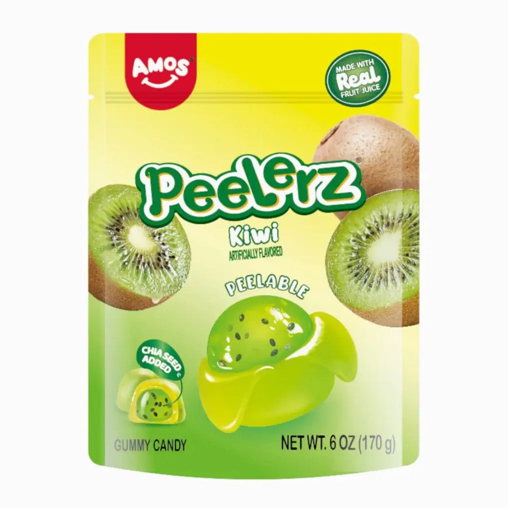 Amos Gummy Peelerz Kiwi 6oz Bag