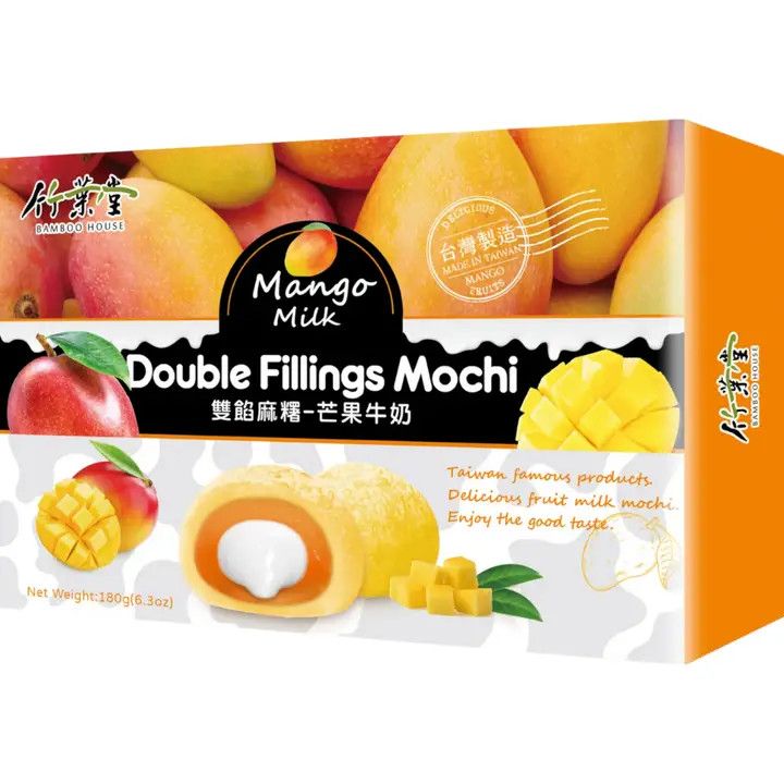 Bamboo House Double Filling Mochi Mango Milk 6.3 oz