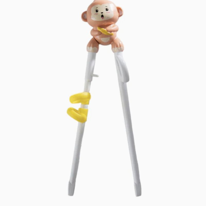 Monkey Training Chopsticks Plastic With Adjustable Silicon