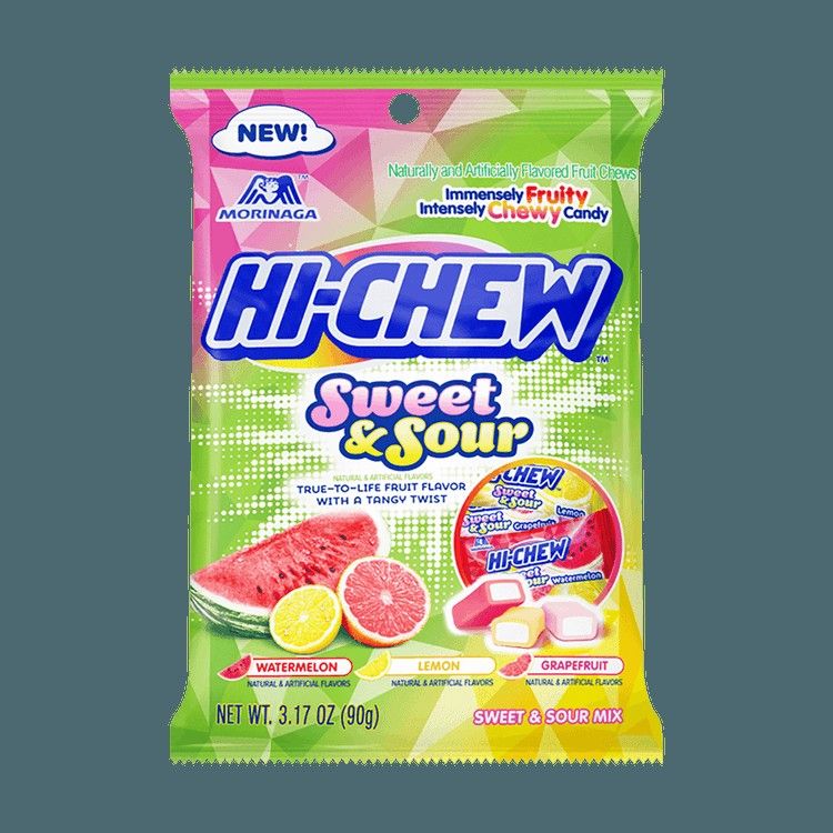 Sweet &amp; Sour Chewy Jelly Gummy Candy 3.17 oz