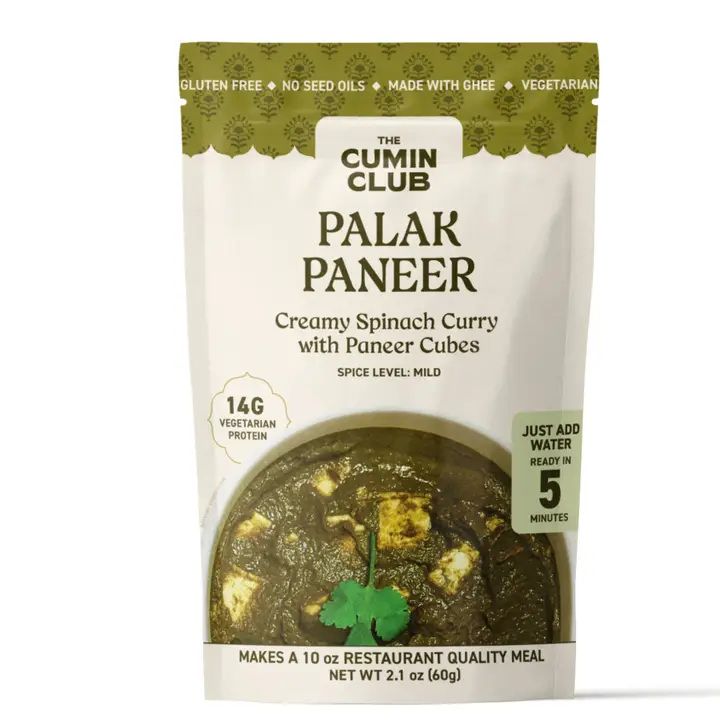 The Cumin Club Palak Paneer - Ready to eat Indian Meal