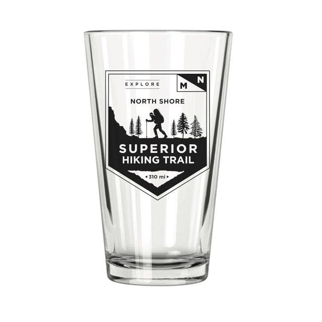 Explore MN North Shore Superior Hiking Trail Pint Glass | Northern Goods