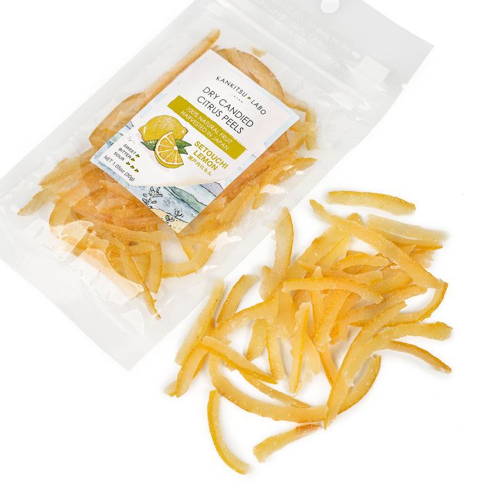 Dry Candied Setouchi Lemon Peel (1.05oz) | Umami Insider