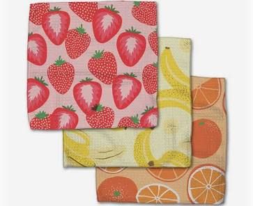 Favorite Fruit Dishcloth Set | Geometry