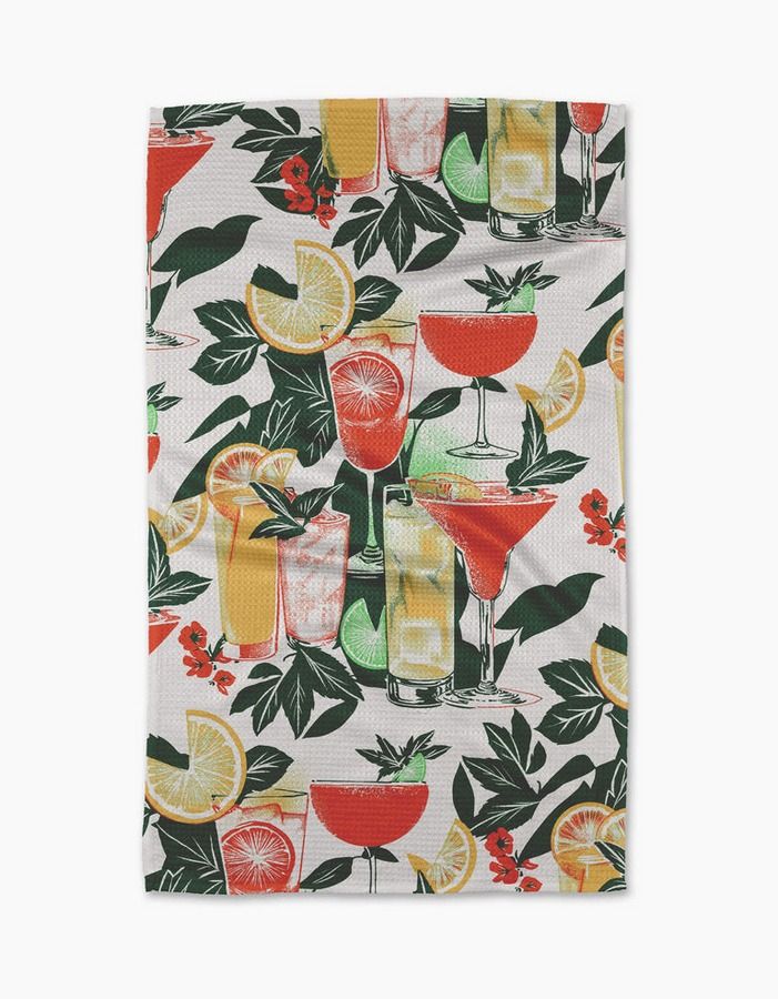 Summer Refreshments Tea Towel | Geometry