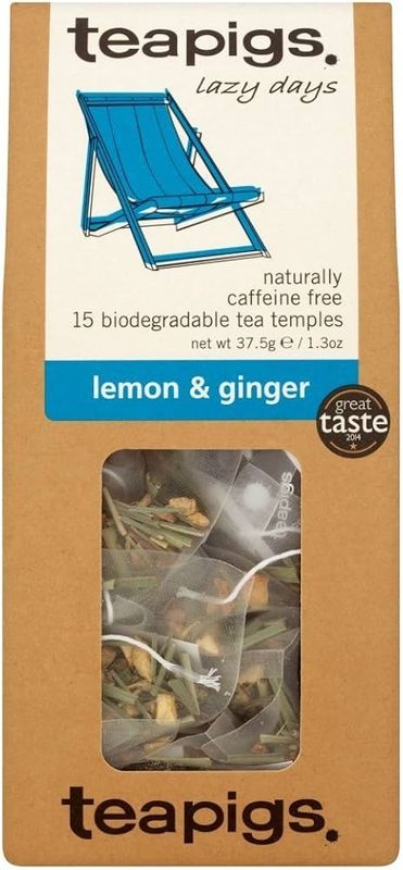 Lemon &amp; Ginger Tea - 15 Temples | Tea Pigs