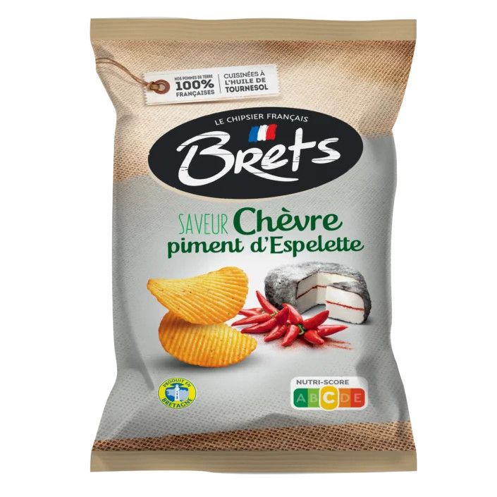 Brets Potato chips  goat cheese &amp; Espelette pepper
