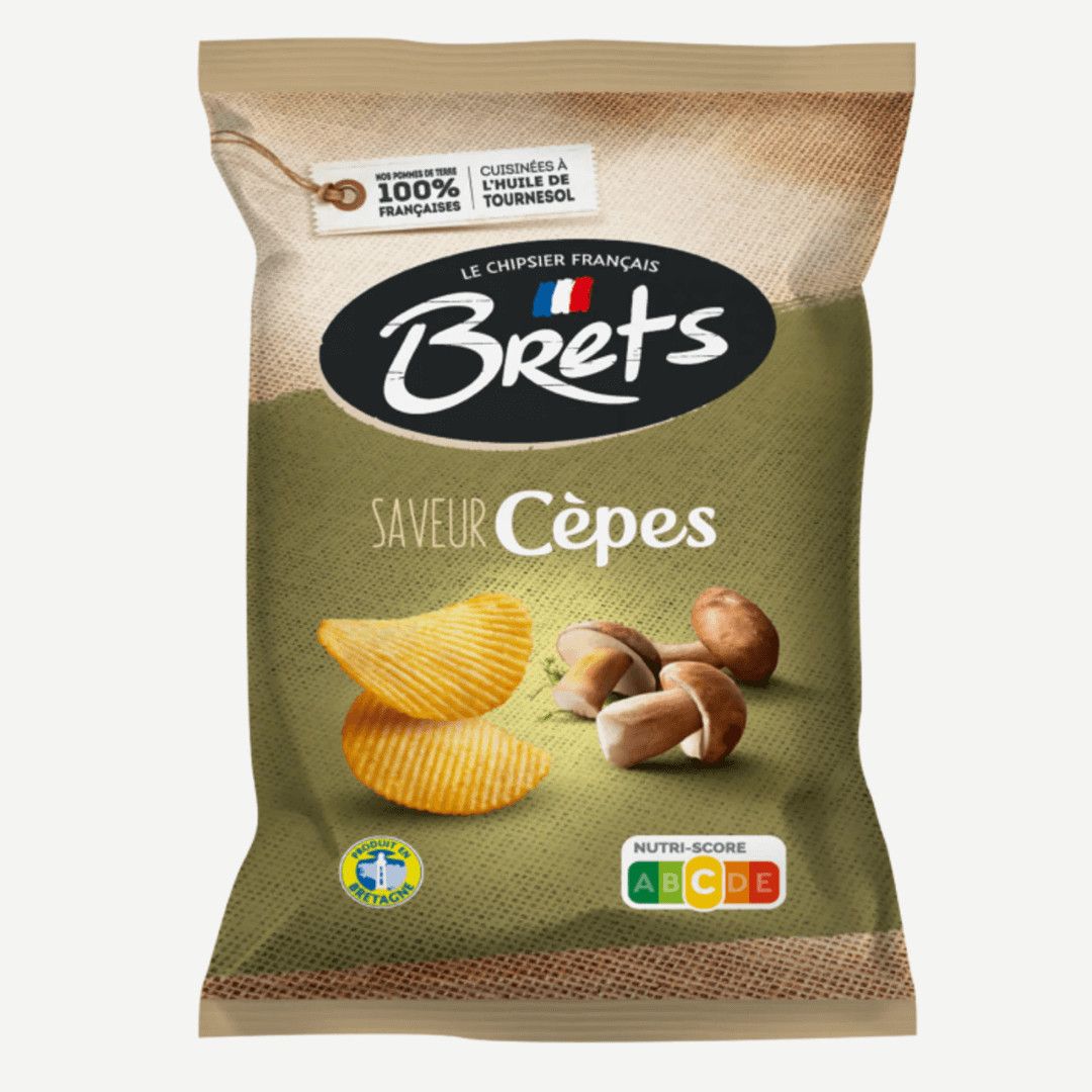 Brets Potato chips  Cepes (porcini) flavor