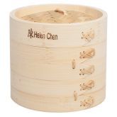 Helen's Asian Kitchen Bamboo Steamer with Lid, 6in