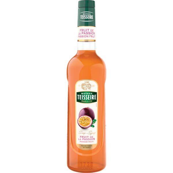 Teisseire Passion fruit syrup glass 700 mL
