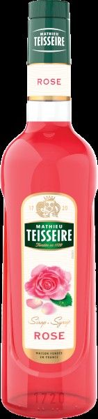 Teisseire Rose syrup 700 mL glass