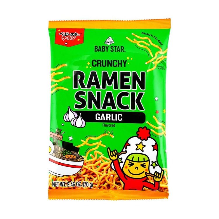 Crispy Ramen Snack Garlic Flavor,2.47 oz